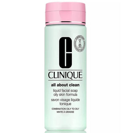 Clinique todo sobre jabón facial líquido limpio Piel grasa 6.7 onzas
