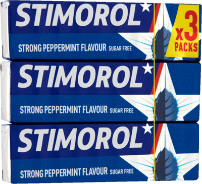 Stimorol Strong Peppermint Sukkerfri 3-pak 42 g