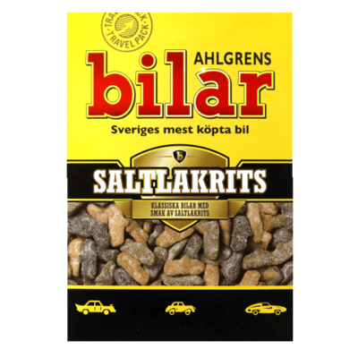 Ahlgrens bilar saltlakrits caja 390 g