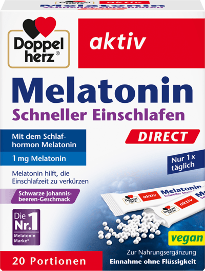 Melatonin Direct Doppelherz 20stk