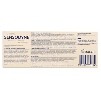 Sensodyne -Whitening 2 x 75 ml