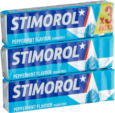 Stimorol Peppermint Sukkerfri 3-pak 42 g