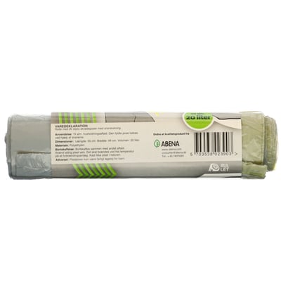 Affaldds Pose M Snøreluk 20 L 20-Pak