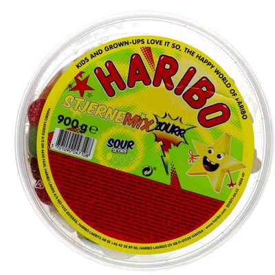 Haribo Stjerne Mix Sour 900 g