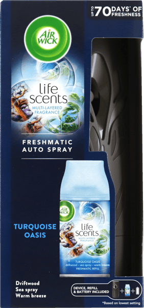 Air Wick Freshmatic Black Turquoise Oasis Starterkit 250 ml