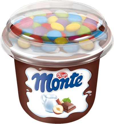 Zott Monte Pudding m Chokoladelinser 70g