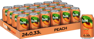 Fuze Tea Black Peach 24x033 L
