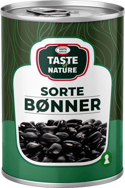 Taste of Nature Sorte Bønner 400G