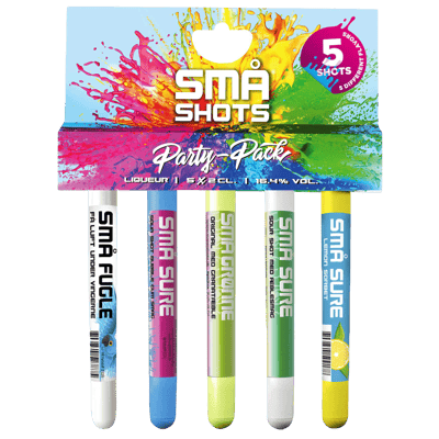 Små Party Mix Rør 164% 5x2cl