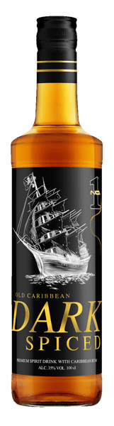 NO1 GAMLE KARIBBEAN Dark krydret med rom 35% 1 l