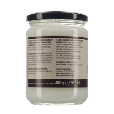 Kokosolie Økologisk 400 g