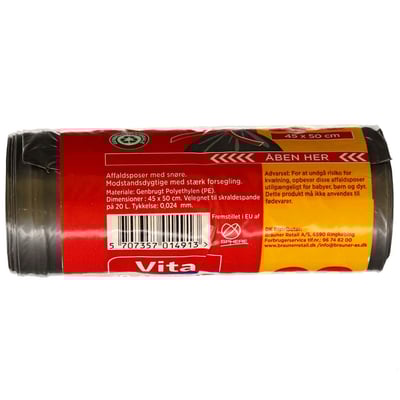 Vita 100 % reciclate afildSpose 20 L