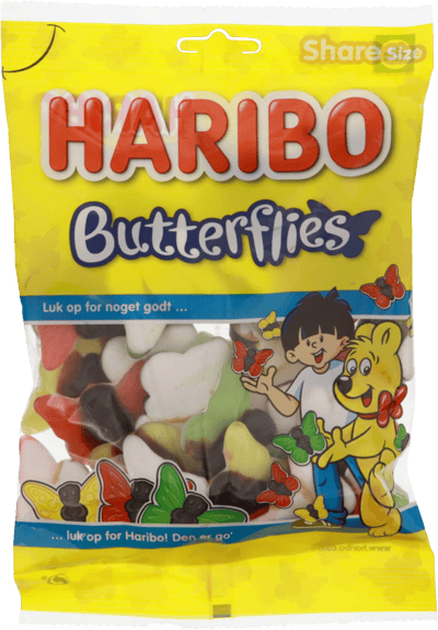 Haribo fjärilar 350g DK