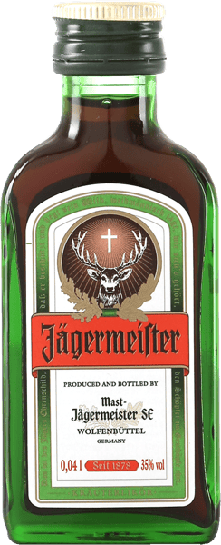 Jägermeister miniatyr 35% 004 l
