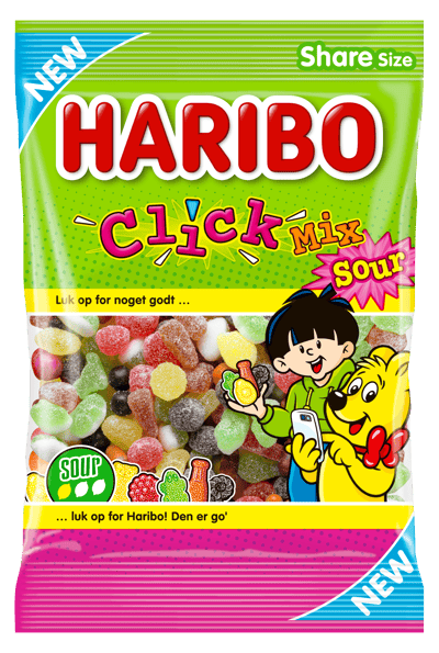 Haribo Click Mix Sour 325g DK