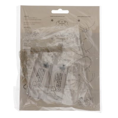 Led Ballon 2stk Multifarvet  ø50cm