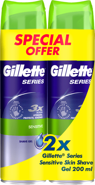 Gillette Series Gel Sensibile Dobbeltpakke