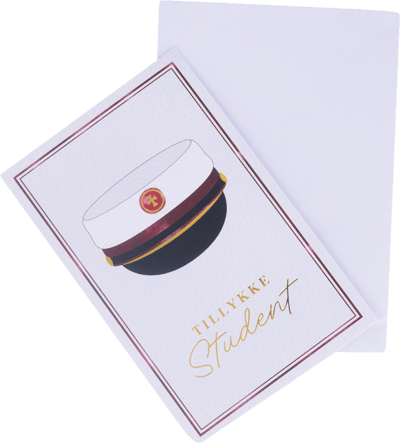 Kort M Kuvert Balloner + ga Blå