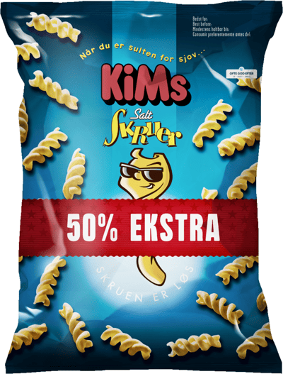 KiMs +50% Skruer Salt 205 g