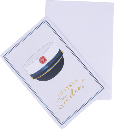 Kort M Kuvert Balloner + ga Blå