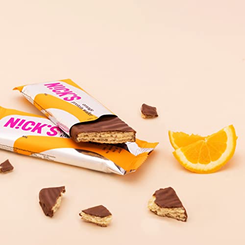 NICKS Keto Bars Peanuts n fudge, chocolate peanuts caramel snacks, 175 calories, 3.9 net carbs, no added sugar, gluten free, low carb sweets (15x40g)