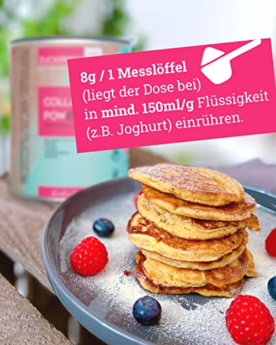 Zuckerfreilich Collagen Pulver Kokos 240g Ohne Zucker, Kollagen MIT Vitaminen, Zuckerfreies Protein und SpurenElementen, Hochdosiert MIT 7.000 mg Kollagenhydrolysat Pro Porsjon