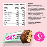 NICKS Protein Bar Mix, Keto Protein Bars Low carb snacks without added sugar, Gluten free | 15g protein with collagen (9 protein bars x 50g)