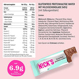 NICKS Keto Bars Peanuts n fudge, chocolate peanuts caramel snacks, 175 calories, 3.9 net carbs, no added sugar, gluten free, low carb sweets (15x40g)