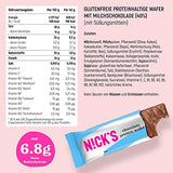 NICKS Keto Bars Peanuts n fudge, chocolate peanuts caramel snacks, 175 calories, 3.9 net carbs, no added sugar, gluten free, low carb sweets (15x40g)