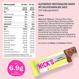 NICKS Keto Bars Peanuts n fudge, chocolate peanuts caramel snacks, 175 calories, 3.9 net carbs, no added sugar, gluten free, low carb sweets (15x40g)