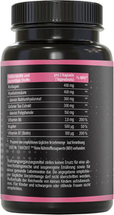 BRNR LADY BRNR - BeautyFit metabolism formula med vitamin B6, bindväv med koppar, kollagen, högdos hyaluronsyra, biotin, 120 kapslar