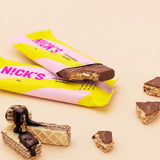 NICKS Chocolate Keto Bars Chocolate Mix with chocolate bars without added sugar, gluten-free, low carb sweets (12 snack bars)