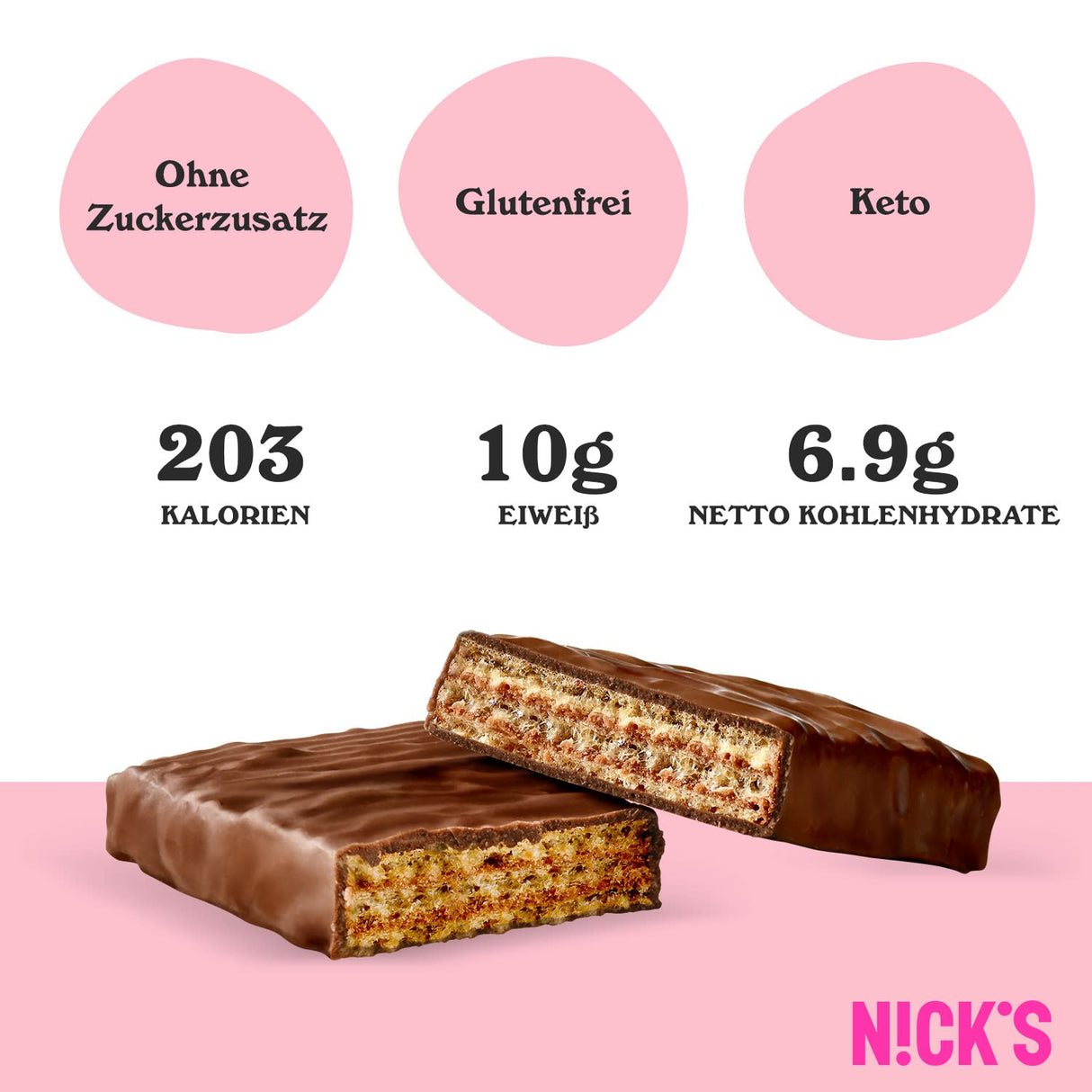 NICKS Keto Bars Peanuts n fudge, chocolate peanuts caramel snacks, 175 calories, 3.9 net carbs, no added sugar, gluten free, low carb sweets (15x40g)