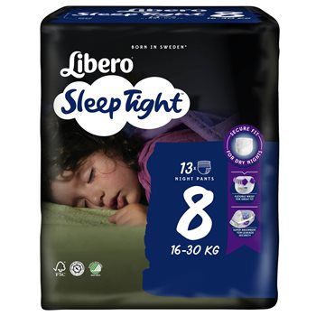 Libero sueño apretado estr. 8, 16-30 kg, 13 Stk.