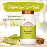 Bärbel Drexel® Blodsukkerbalancekapsler Regulat (216 pc'er) 100% Veganer lavet i Tyskland Unikt kompleks: Magnesium Cinnamon Zinc Chromium Purslane Bitter Melon, Blodsukkerniveau