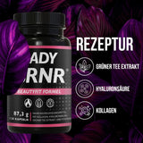 BRNR LADY BRNR - Fórmula de metabolismo BeautyFit con vitamina B6, tejido conectivo con cobre, colágeno, ácido hialurónico en altas dosis, biotina, 120 cápsulas