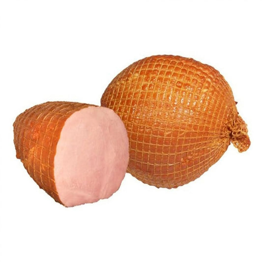 Cooked ham in a net mini from Poliwczak approx. 500 g