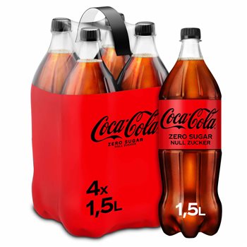 Coca cola cero 4 x 1,5 l. MASCOTA