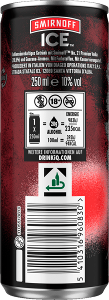 SMIRNOFF ICE GARANAna 10% 025L + Pant