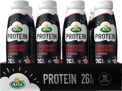 Proteína Arla Drik Jordbær Hindbær 8 x 500ml