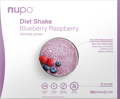 Nupo Diet Shake Value Pack - Blueberry Raspberry 30 port