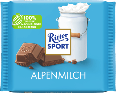 Ritter sport alpemælk 100 g