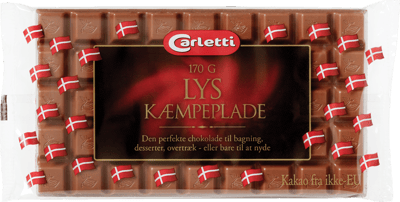 Carletti kæmpeplade lys 170 g