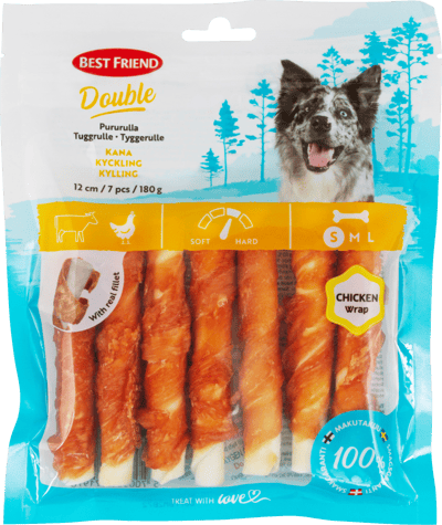 Best Friend Double Rulle Kylling 7 stk 180g