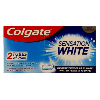 Sensación de Colgate White Tandpasta 2 x 75 ml