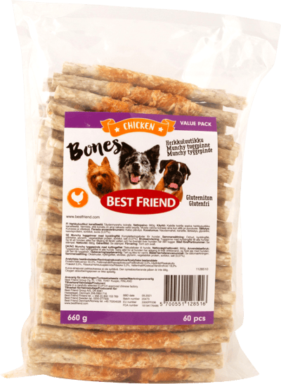 Best Friend Bones Munchy kylling 660g 60 stk