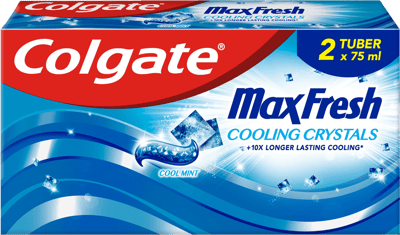 Colgate Max Cristales de enfriamiento fresco Tandpasta 2x75 ml