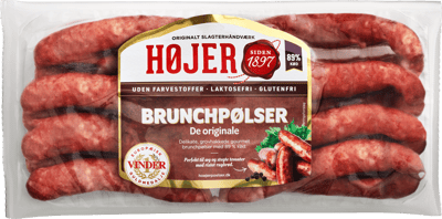 HØJER BRUNK PØLSER 350G