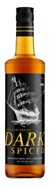 NO1 Old Caribbean Dark kryddade med Rum 35% 1 L