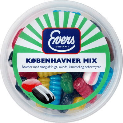 Evers Københavner Mix 180g Bøtte